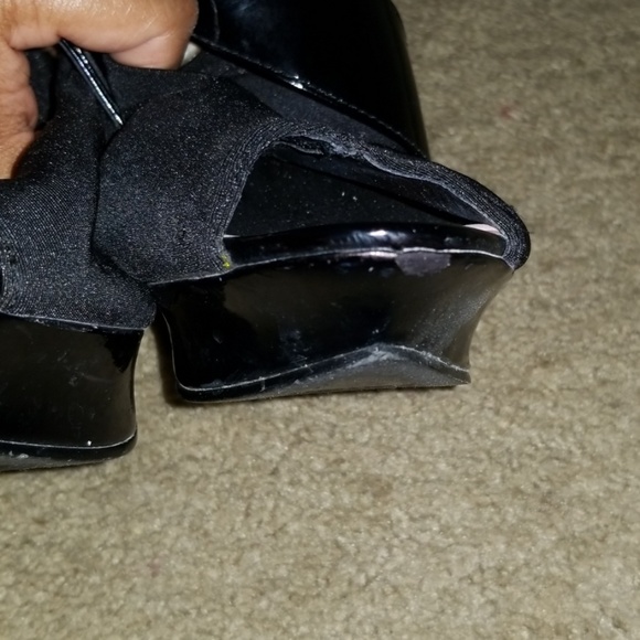 Stretchy Open Toe Stiletto Shootie Sz. 7.5 - Picture 6 of 7